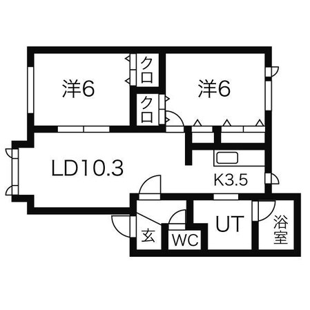 ノースフィールドAの物件間取画像